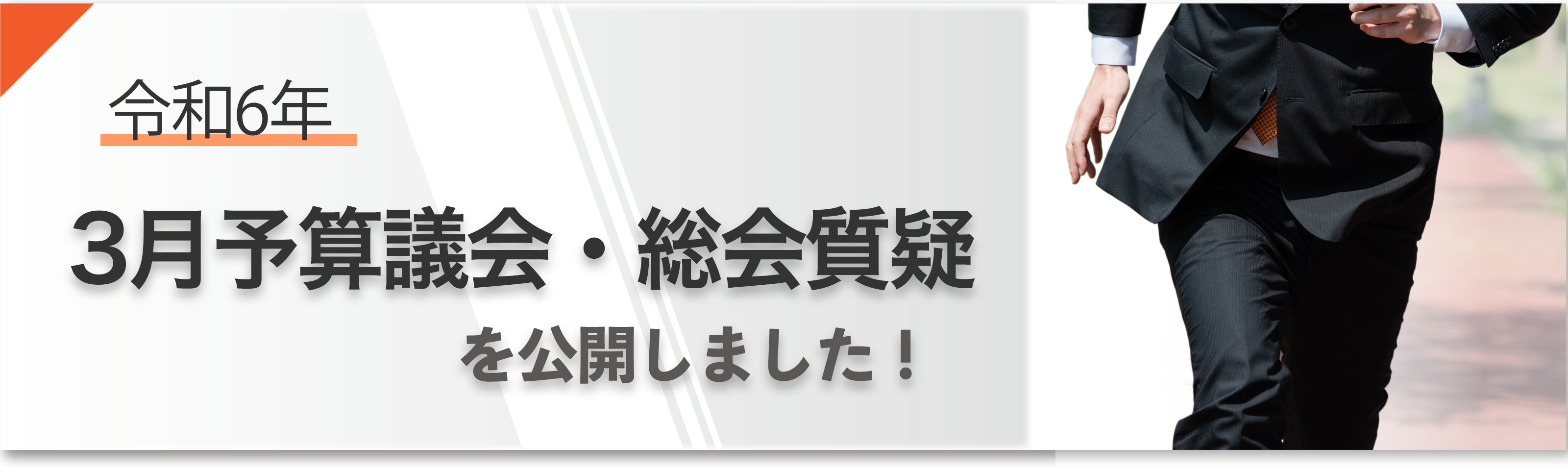 令和6年3月予算議会・総会質疑）を公開しました